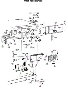 04 - Fresh Food Section parts for Ge Refrigerator TFG24PRSMAA from AppliancePartsPros.com