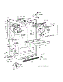 03 - Cabinet Parts parts for Ge Refrigerator TBX18ZIXRRAA from AppliancePartsPros.com