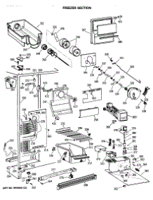 03 - Freezer Section parts for Ge Refrigerator TFX27ZRSBWW from AppliancePartsPros.com