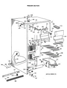 02 - Freezer Section parts for Ge Refrigerator TFG20JASCWH from AppliancePartsPros.com