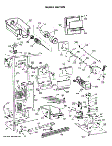 02 - Freezer Section parts for Ge Refrigerator MSG24GRSMWH from AppliancePartsPros.com