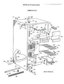 02 - Freezer Section parts for Ge Refrigerator TFJ20JAXAWW from AppliancePartsPros.com