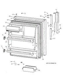 02 - Fresh Food Door parts for Ge Refrigerator MTI18GIBPRWW from AppliancePartsPros.com