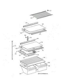 04 - Shelf Parts parts for Ge Refrigerator MTI18GIBPRWW from AppliancePartsPros.com