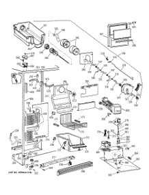 03 - Freezer Section parts for Ge Refrigerator TFH22PRYAWW from AppliancePartsPros.com