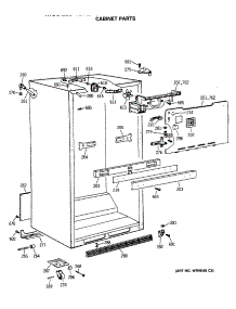 03 - Cabinet Parts parts for Ge Refrigerator TBX21SASMRAD from AppliancePartsPros.com