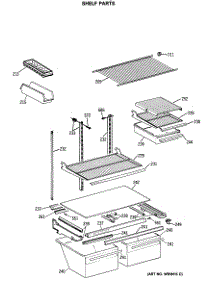 04 - Shelf Parts parts for Ge Refrigerator TBX21SASMRAD from AppliancePartsPros.com