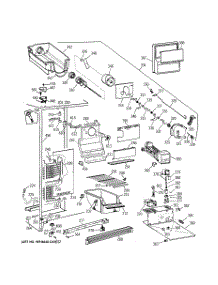 02 - Freezer Section parts for Ge Refrigerator TFG22JRBCWW from AppliancePartsPros.com