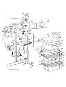 03 - Fresh Food Section parts for Ge Refrigerator MSK22GRXDAD from AppliancePartsPros.com