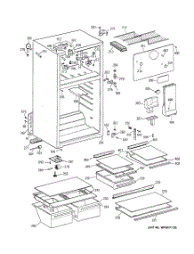 02 - Cabinet parts for Ge Refrigerator TBT18NAYERAD from AppliancePartsPros.com
