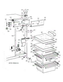 03 - Fresh Food Section parts for Ge Refrigerator TFX22JAYFAA from AppliancePartsPros.com