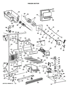 03 - Freezer Section parts for Ge Refrigerator TFX27ZRSAWH from AppliancePartsPros.com