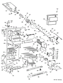 02 - Section2 parts for Ge Refrigerator TFF24SCB from AppliancePartsPros.com