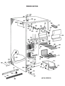 02 - Freezer Section parts for Ge Refrigerator TFX24PATAAA from AppliancePartsPros.com