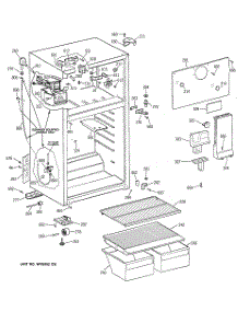 02 - Cabinet parts for Ge Refrigerator TBH14SIXRLAD from AppliancePartsPros.com