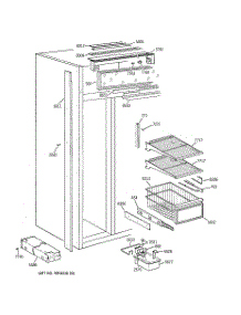 04 - Freezer Section parts for Ge Refrigerator ZISW48DYA from AppliancePartsPros.com