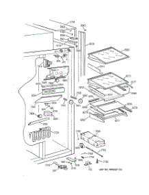 06 - Fresh Food Section parts for Ge Refrigerator ZISW48DYA from AppliancePartsPros.com