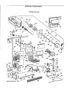 03 - Freezer Section parts for Ge Refrigerator TFZ24PEXBWH from AppliancePartsPros.com