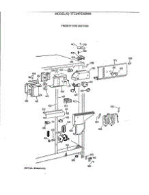 04 - Fresh Food Section parts for Ge Refrigerator TFZ24PEXBWH from AppliancePartsPros.com