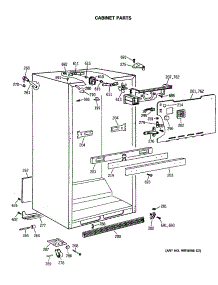 03 - Cabinet Parts parts for Ge Refrigerator TBX19MASRRWH from AppliancePartsPros.com
