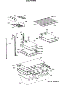 04 - Shelf Parts parts for Ge Refrigerator TBX19MASRRWH from AppliancePartsPros.com