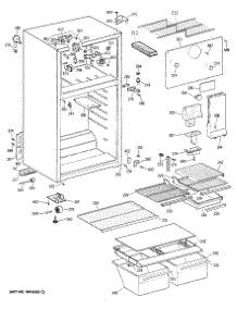 02 - Section2 parts for Ge Refrigerator TBH14DATCRAD from AppliancePartsPros.com