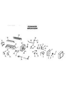 07 - Icemaker parts for Ge Refrigerator TFX27PFSMBB from AppliancePartsPros.com