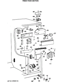 04 - Fresh Food Section parts for Ge Refrigerator TFC22PRSBBB from AppliancePartsPros.com