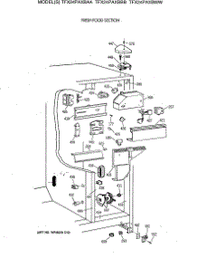 03 - Fresh Food Section parts for Ge Refrigerator TFX24PAXBWW from AppliancePartsPros.com
