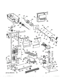 03 - Freezer Section parts for Ge Refrigerator TFX24ZRSMBB from AppliancePartsPros.com