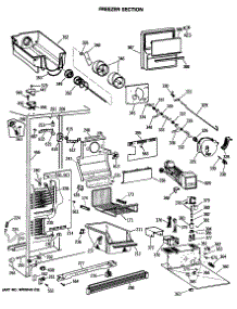 03 - Freezer Section parts for Ge Refrigerator TFK22PRSMAA from AppliancePartsPros.com