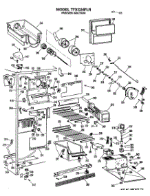 03 - Freezer Section parts for Ge Refrigerator TFXC24FLR from AppliancePartsPros.com