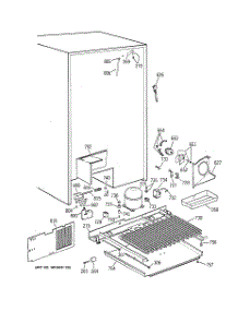 07 - Unit Parts parts for Ge Refrigerator TFJ28PFZAWW from AppliancePartsPros.com