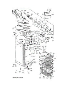 03 - Freezer Section parts for Ge Refrigerator BISW42ELB from AppliancePartsPros.com