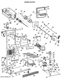 02 - Freezer Section parts for Ge Refrigerator TFX22SRSAWH from AppliancePartsPros.com