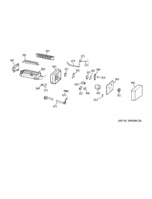 07 - Icemaker Wr30x0330 parts for Ge Refrigerator TPG21BRBCBB from AppliancePartsPros.com