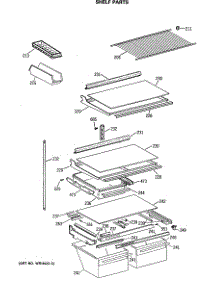 04 - Shelf Parts parts for Ge Refrigerator MTX21GISNRWH from AppliancePartsPros.com