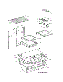 04 - Shelf Parts parts for Ge Refrigerator TBX18JIZARWW from AppliancePartsPros.com