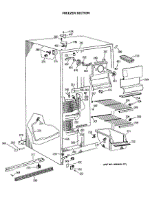 02 - Freezer Section parts for Ge Refrigerator TFG22ZASMAD from AppliancePartsPros.com