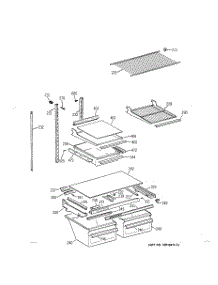 04 - Shelf Parts parts for Ge Refrigerator TBX19DIYGRAA from AppliancePartsPros.com