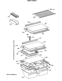 04 - Shelf Parts parts for Ge Refrigerator MTH21GASNRAD from AppliancePartsPros.com