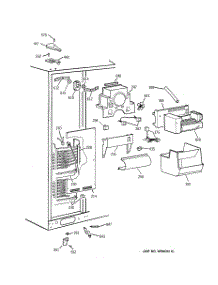 03 - Freezer Section parts for Ge Refrigerator TPX24BIYAWW from AppliancePartsPros.com
