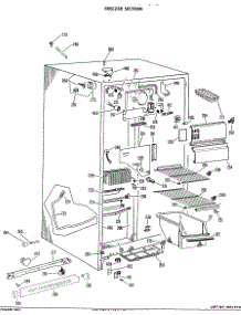 02 - Freezer Section parts for Ge Refrigerator TFF20PCC from AppliancePartsPros.com