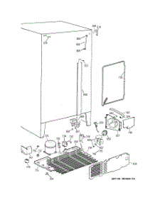 04 - Unit Parts parts for Ge Refrigerator TFX22JRZBWW from AppliancePartsPros.com
