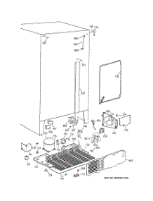 06 - Unit Parts parts for Ge Refrigerator TFJ25PRYAJWW from AppliancePartsPros.com