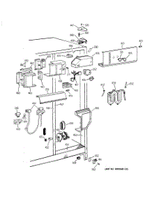 04 - Fresh Food Section parts for Ge Refrigerator TFJ22PRBAWW from AppliancePartsPros.com