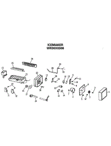 06 - Icemaker parts for Ge Refrigerator TFX24ZRSMWW from AppliancePartsPros.com