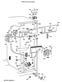 04 - Fresh Food Section parts for Ge Refrigerator TFK24ZFTCAD from AppliancePartsPros.com