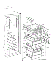 06 - Fresh Food Section parts for Ge Refrigerator ZIS48NYB from AppliancePartsPros.com