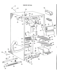 02 - Freezer Section parts for Ge Refrigerator TFF24ZBM from AppliancePartsPros.com